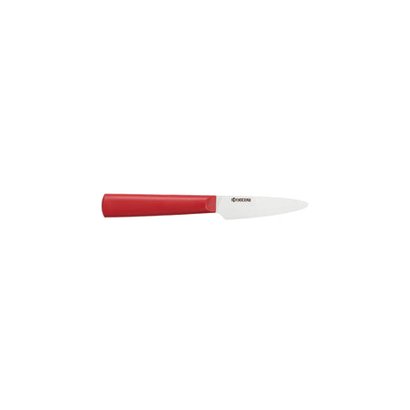 KYOCERA CHOWA red ceramic knife with a sleek handle, designed for precise cutting and kitchen use.