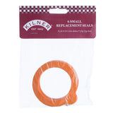 Set of six KILNER Einkochringe in size 0.125 L, reusable canning jar sealing rings for preservation and sterilization.