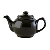 Black P & K Kensington Teekanne teapot with a sleek design, featuring a spout, handle, and lid, perfect for brewing tea.
