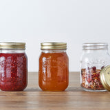 KILNER clear screw canning jar with metal lid for preserving food, shown with transparent glass body and screw-top lid