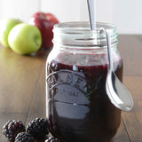 KILNER glass jar with screw lid for canning, clear transparent glass perfect for preserving fruits and jams.