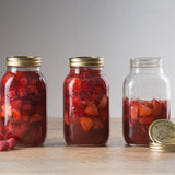 KILNER 1L clear screw-top canning jar, glass storage container for preserves and homemade jams.