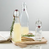 KILNER Clip Square canning jar in clear glass, featuring a square shape with a metal clip lid for preserving food.