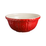 Red Mason Cash mixing bowl, ceramic Rührschüssel with a smooth, rounded design perfect for baking and mixing ingredients.
