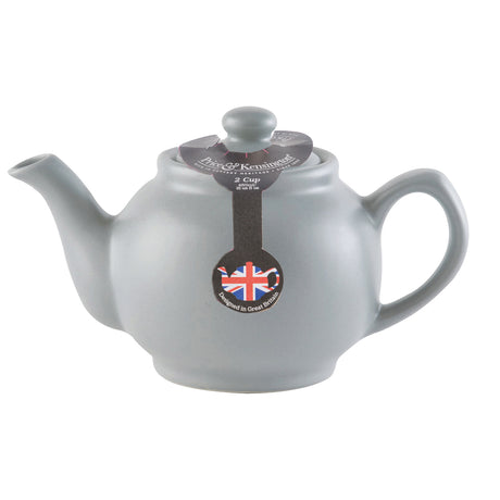 Gray P & K Teekanne teapot with a classic design, featuring a smooth surface and a sturdy handle.
