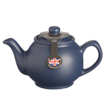Blue P & K Kensington teapot with a classic design, featuring a smooth surface and a comfortable handle.
