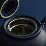 Blue P & K PRICE & KENSINGTON teapot with a smooth ceramic finish, featuring a classic design and sturdy handle.