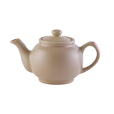 Taupe P & K Kensington Teekanne teapot with a smooth, rounded design and a sturdy handle, perfect for brewing tea.