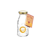KILNER glass milk bottle with a clear, vintage-style design, perfect for storing and serving milk or beverages.