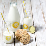 KILNER glass milk bottle with a clear, classic design, ideal for storing and serving fresh milk.