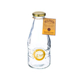 KILNER glass milk bottle with a clear, classic design, perfect for storing and serving milk or other beverages.