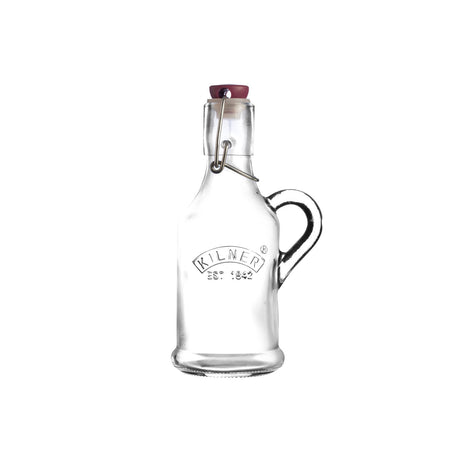 KILNER klar Einkochflasche, 200 ml, glass jar with metal lid for preserving and canning homemade jams or preserves