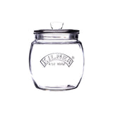 KILNER universal storage jar with screw-top lid, clear glass container for food storage and pantry organization.