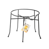 Black KILNER round stand for beverage dispensers, sturdy platform with a sleek design for holding drink dispensers securely.