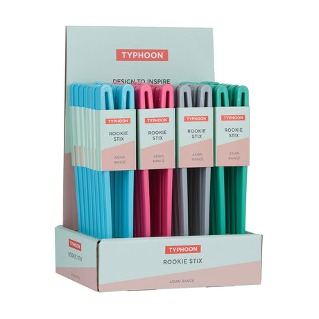 TYPHOON Rookie Sticks made of Kunststoff with bunt design, suitable for youth baseball players.
