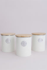 TYPHOON Vorratsbehälter LIVING in pastellcreme, transparent storage container with a sleek design for kitchen organization