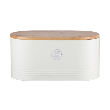 TYPHOON Vorratsbehälter in pastellcreme, LIVING series, with a clear lid and sleek storage design.