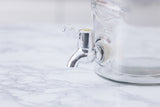 KILNER gray beverage dispenser tap showing metal spout and handle for easy pouring.