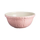 Pink Mason Cash mixing bowl with a smooth interior and sturdy construction, ideal for baking and kitchen prep.