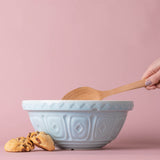 MASON CASH blue mixing bowl, ceramic Rührschüssel with a classic design, perfect for baking and food preparation.