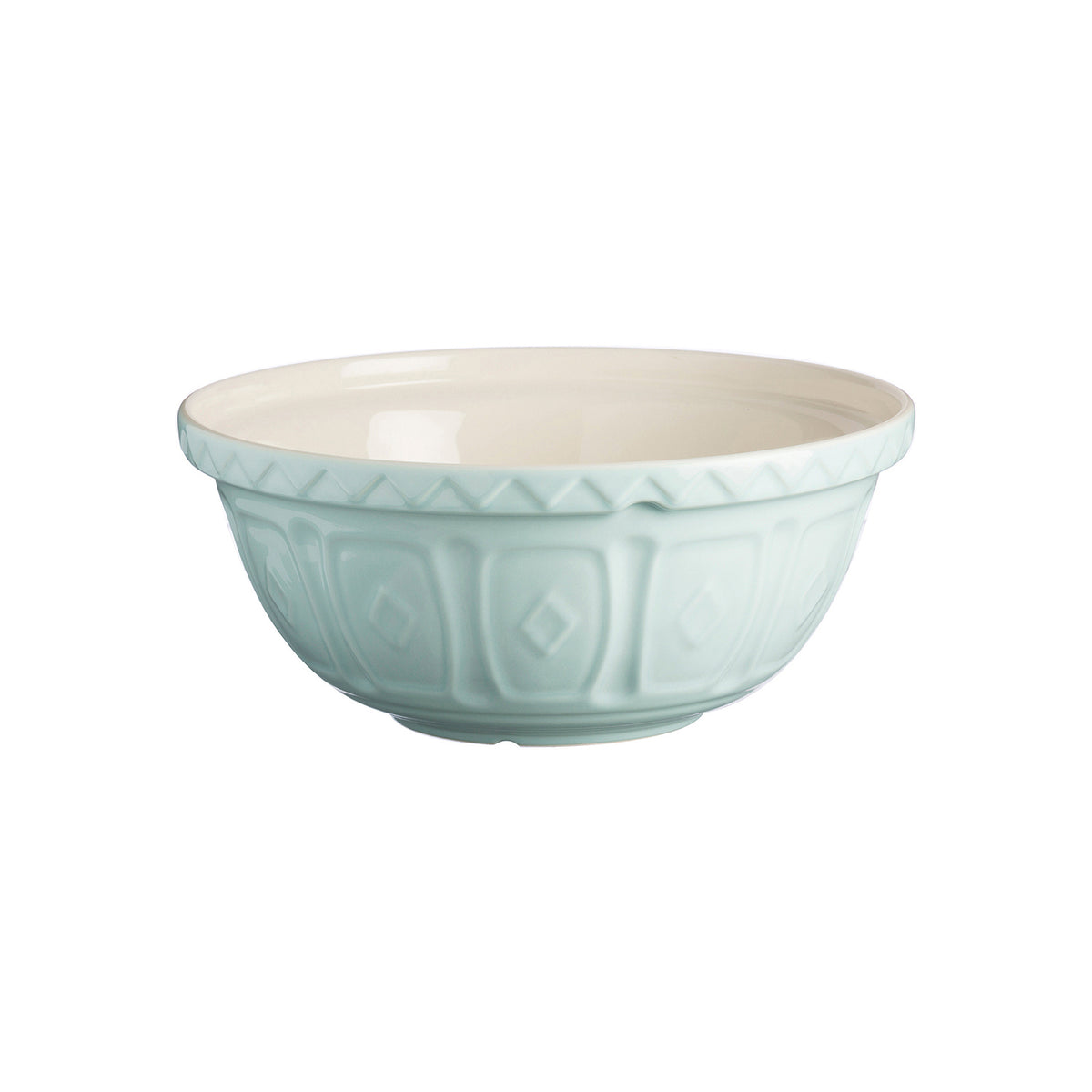 Blue Mason Cash mixing bowl with a classic design, perfect for baking and kitchen prep.