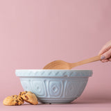 Blue Mason Cash mixing bowl with smooth interior and classic design, ideal for baking and kitchen prep.