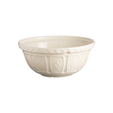 Cream-colored Mason Cash mixing bowl with a classic design, ideal for baking and food preparation.