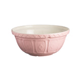 Pink Mason Cash mixing bowl with a smooth, rounded shape and classic design, suitable for baking and kitchen prep.