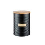 Black TYPHOON Vorratsbehälter storage container with a clear lid for kitchen organization and airtight food storage.