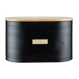 Black TYPHOON Vorratsbehälter storage container with a clear lid, designed for kitchen organization and food storage.