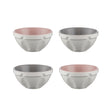 Set of four white MASON CASH preparation bowls, 200 ml capacity each, ideal for mixing and ingredient prep in the kitchen.