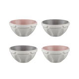 Set of four white MASON CASH preparation bowls, 200 ml capacity each, ideal for mixing and ingredient prep in the kitchen.