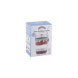 Clear KILNER breakfast glass for to-go drinks, 350 ml capacity, with a wide opening and sturdy design.
