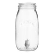 KILNER clear 3L drink dispenser made of glass with a spigot for serving beverages at gatherings