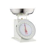TYPHOON Küchenwaage LIVING in creme color, digital kitchen scale with clear display and modern design.