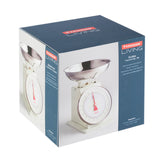 TYPHOON Küchenwaage in creme color with a sleek digital display for precise cooking and baking measurements.