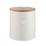 TYPHOON Vorratsbehälter in pastellcreme, LIVING collection, with a clear lid, ideal for storing kitchen dry goods.