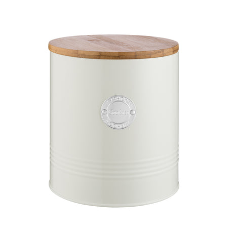 TYPHOON Vorratsbehälter in pastellcreme, LIVING collection, with a clear lid, ideal for storing kitchen dry goods.