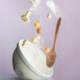 Mason Cash white 5L mixing bowl with a smooth interior and rounded edges, ideal for baking and food preparation.