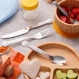 VINERS Kinderbesteck 3er-Set in Edelstahl, includes fork, knife, and spoon designed for children