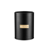 Black TYPHOON storage container for kitchen pantry organization, featuring a sleek, durable design.