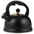 TYPHOON Living black 2L water kettle with a sleek design and ergonomic handle for boiling water.