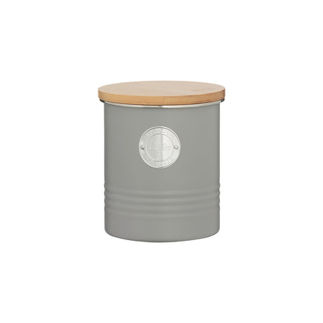 TYPHOON Vorratsbehälter in pastellgrau with a modern storage design, suitable for kitchen organization and food storage.