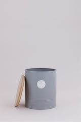 TYPHOON Vorratsbehälter from the LIVING collection in pastel gray, featuring a sleek, modern storage container with a secure lid.