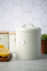 TYPHOON Vorratsbehälter in pastellcreme, LIVING collection, with a sleek, round container for kitchen storage.