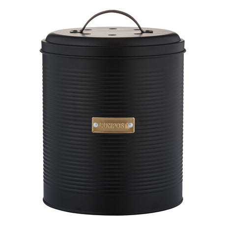 Black TYPHOON Vorratsbehälter storage container with a lid, designed for pantry organization and food storage.