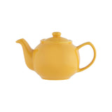 Yellow teapot by PRICE & KENSINGTON, P & K, with a classic design, shown on a plain background.
