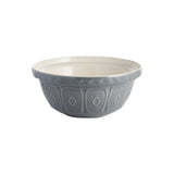 Gray Mason Cash mixing bowl with a smooth, rounded design for baking and food preparation.