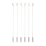 VINERS stainless steel cocktail stir sticks, silver, elegant bar tool for mixing drinks in a modern kitchen setting.