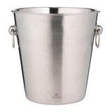 VINERS stainless steel champagne bucket in silver, showcasing its sleek design and polished finish.